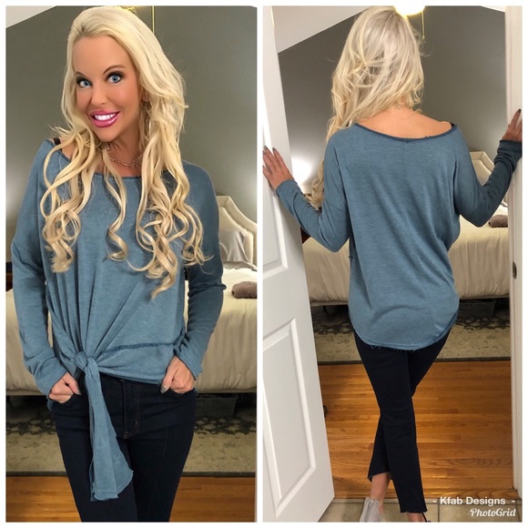 💕LAST 1! SALE! Jersey Knit Side Tie Tunic! - Picture 3 of 7